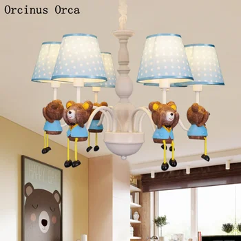 Cartoon Creative Bear Chandelier Boys Bedroom Children's Room Lamp Modern Simple LED Animal Chandelier free shipping
Cartoon Creative Bear Chandelier Boys Bedroom Children's Room Lamp Modern Simple LED Animal Chandelier free shipping