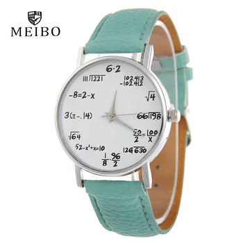 MEIBO Fashion Mathematical formula Leather Watch Women Personalized Watches Casual Men's Watch student Wrist watches clock
MEIBO Fashion Mathematical formula Leather Watch Women Personalized Watches Casual Men's Watch student Wrist watches clock