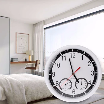 10" Silent Wall Clock Decorative Thermometer & Humidity Meter Non-ticking Au24 Dropship
10" Silent Wall Clock Decorative Thermometer & Humidity Meter Non-ticking Au24 Dropship
