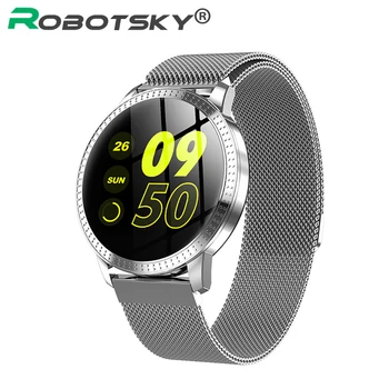 Robotsky CF18 Smart Watch 1.22 Inch Waterproof IP67 Tempered glass Activity Fitness tracker Blood Pressure Smartwatch Women Band
Robotsky CF18 Smart Watch 1.22 Inch Waterproof IP67 Tempered glass Activity Fitness tracker Blood Pressure Smartwatch Women Band