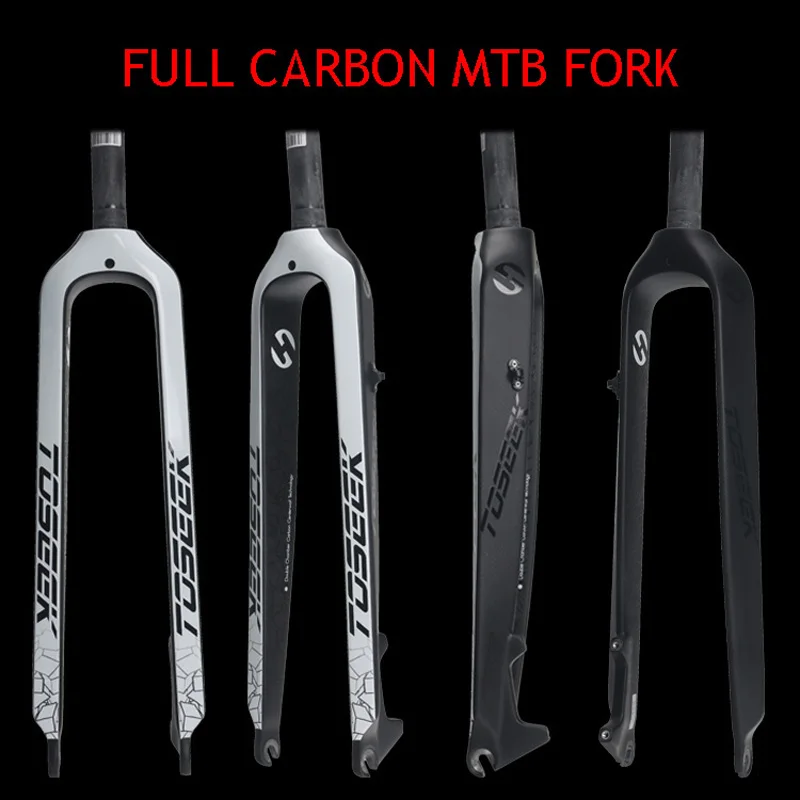 2017 TOSEEK Full carbon fiber Bicycle Fork Mtb 26 "/27.5" / 29 " Conical mountain bike Fork Disc Brake Bike Parts
2017 TOSEEK Full carbon fiber Bicycle Fork Mtb 26 "/27.5" / 29 " Conical mountain bike Fork Disc Brake Bike Parts