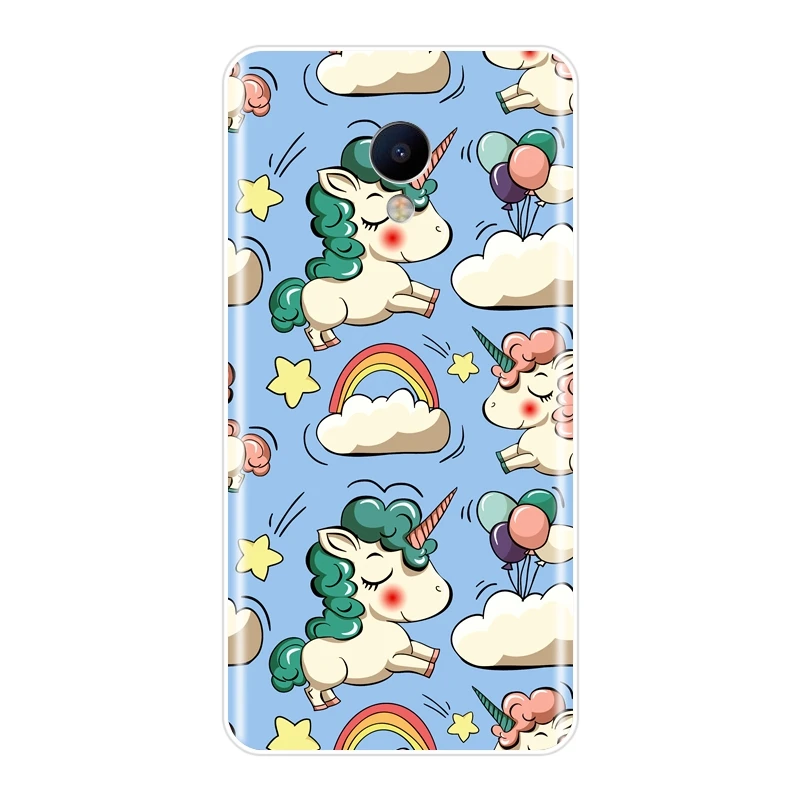 Phone Cases For Meizu M2 M3 M5 M6 Note Cute Unicorn For Meizu M6 M6S M6T M5 M5C M5S M3 M3S M2 Silicone Case Soft Back Cover