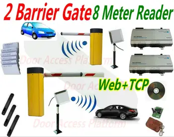 2 Gate of 8 Meter reading kit Car Parking Barrier gate system with 2 Network controller panel+2 UHF RFID reader Access control s
2 Gate of 8 Meter reading kit Car Parking Barrier gate system with 2 Network controller panel+2 UHF RFID reader Access control s