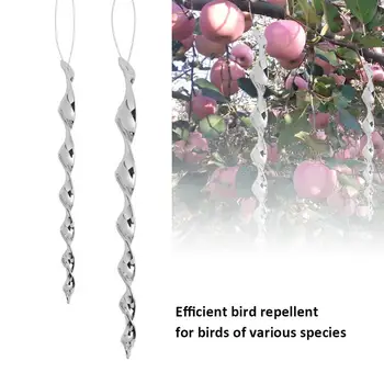 Bird Repellent Rod Spiral Reflective Bird Guard Windproof Wire Twisted Safety Bar Gardening Pest Control Bird 360 Degree Reflect
Bird Repellent Rod Spiral Reflective Bird Guard Windproof Wire Twisted Safety Bar Gardening Pest Control Bird 360 Degree Reflect