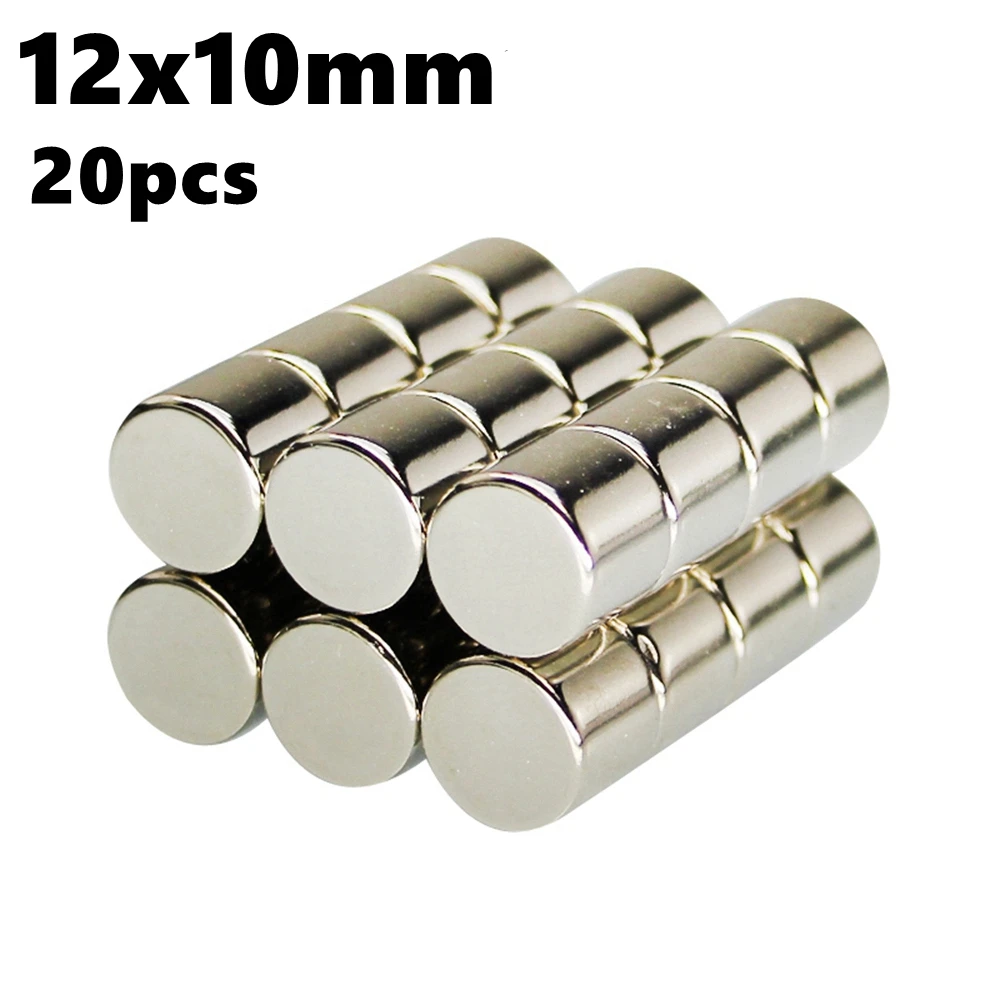 Powerful Magnetic Cylinder Neodymium Magnets 20pcs Disc 12mm x 10mm N35 Rare Earth Imanes 12x10 Round Magnets Sheets
Powerful Magnetic Cylinder Neodymium Magnets 20pcs Disc 12mm x 10mm N35 Rare Earth Imanes 12x10 Round Magnets Sheets