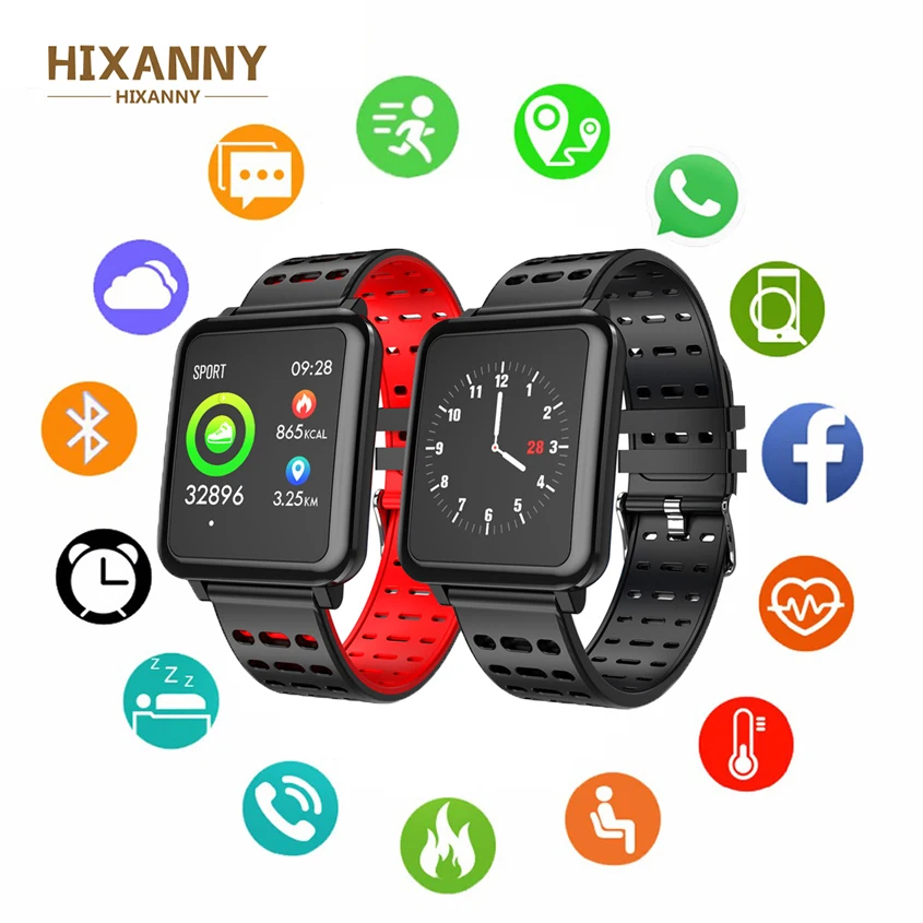 Smartwatch IP67 Waterproof Wearable Device Bluetooth Pedometer Heart Rate Monitor Color Display Men Smart Watch For Android/IOS
Smartwatch IP67 Waterproof Wearable Device Bluetooth Pedometer Heart Rate Monitor Color Display Men Smart Watch For Android/IOS