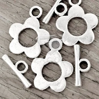 70Pcs Tibetan/Antique Silver Tone Flower Bar Ring Toggle Zinc Alloy Jewellry Making Findings Fit Bracelet Necklace TS1611
70Pcs Tibetan/Antique Silver Tone Flower Bar Ring Toggle Zinc Alloy Jewellry Making Findings Fit Bracelet Necklace TS1611