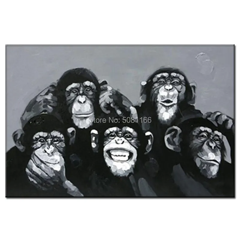 Designed Hand-painted Modern POP Animal Picture Funny Family Portrait Oil Painting on Canvas apes canvas wall art painting gift
Designed Hand-painted Modern POP Animal Picture Funny Family Portrait Oil Painting on Canvas apes canvas wall art painting gift