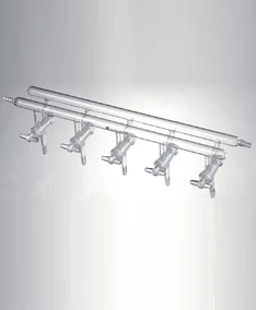 M181003 Manifold, Vacuum/Inert gas, all glass, Number of ports:3, Overall width:300mm front-left and rear-right
M181003 Manifold, Vacuum/Inert gas, all glass, Number of ports:3, Overall width:300mm front-left and rear-right