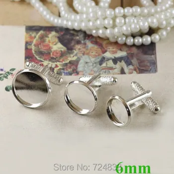 6mm New Silver plated Brass Round Cameo Bezel tray Blank bases Settings Men's Whorl Cuff Links Cufflinks Findings Wholesale
6mm New Silver plated Brass Round Cameo Bezel tray Blank bases Settings Men's Whorl Cuff Links Cufflinks Findings Wholesale