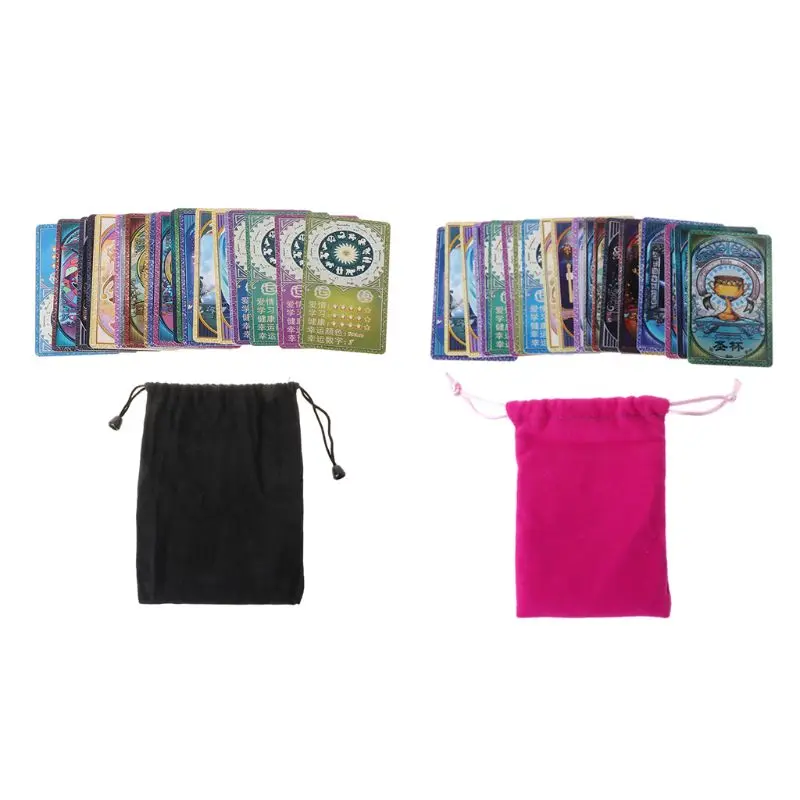 1 Set Creative PVC Waterproof Tarot Card Velvet Drawstring Bag Mythic Fate Divination For Fortune Card Games
1 Set Creative PVC Waterproof Tarot Card Velvet Drawstring Bag Mythic Fate Divination For Fortune Card Games