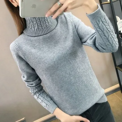 Autumn And Winter 2018 New Styles Of High Necked Jumper Sweater Women's Bottoming Shirt Twist Sleeves Thickening Body Repair
Autumn And Winter 2018 New Styles Of High Necked Jumper Sweater Women's Bottoming Shirt Twist Sleeves Thickening Body Repair