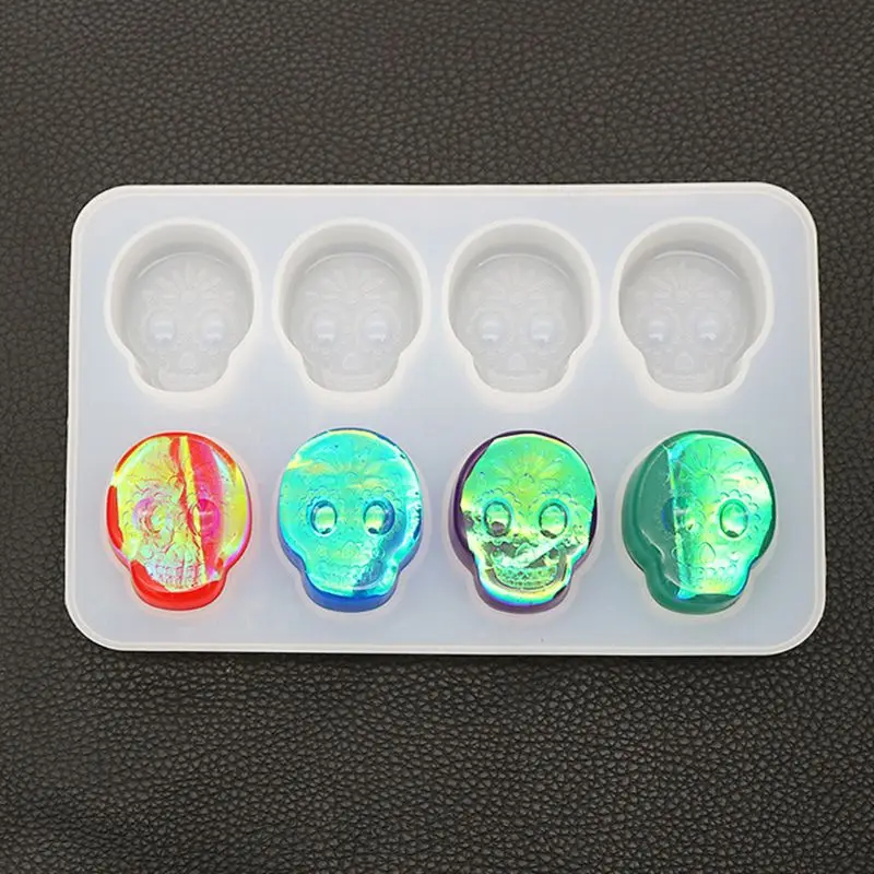 Crafts Crystal Epoxy Mould Skull Shape DIY High Mirror Handmade Pendant Silicone Moulds Resin Mold Decoration
Crafts Crystal Epoxy Mould Skull Shape DIY High Mirror Handmade Pendant Silicone Moulds Resin Mold Decoration