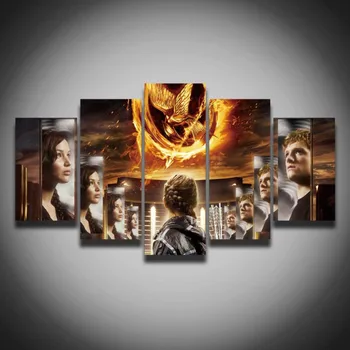 Printed cool movie poster The Hunger Games picture spray painting 5 panels /set for boy's room home wall decor Canvas Print art
Printed cool movie poster The Hunger Games picture spray painting 5 panels /set for boy's room home wall decor Canvas Print art