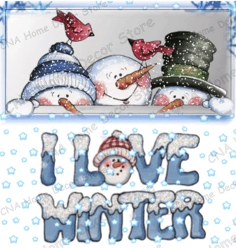 "Love Winter" Snowman drill Mosaic 5D Diy Embroidery icons Diamond Painting Christmas Wall Stickers room decorations
"Love Winter" Snowman drill Mosaic 5D Diy Embroidery icons Diamond Painting Christmas Wall Stickers room decorations