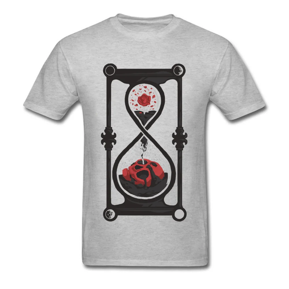 Memento Mori Unique Short Sleeve Tees Thanksgiving Day O Neck 100% Cotton Mens Top T-shirts Unique T-Shirt 2018 New Memento Mori grey