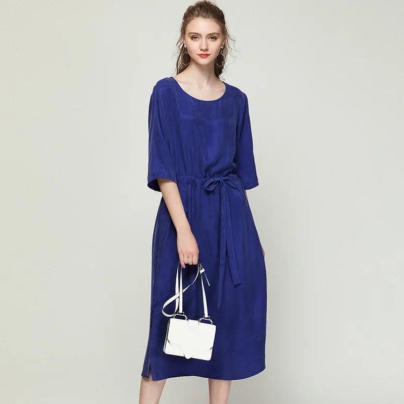 2018New Summer women long dress Cuprammonium rayon waist drawstring elegant loose dress female fashion dress plus size XL-XXXXL
2018New Summer women long dress Cuprammonium rayon waist drawstring elegant loose dress female fashion dress plus size XL-XXXXL