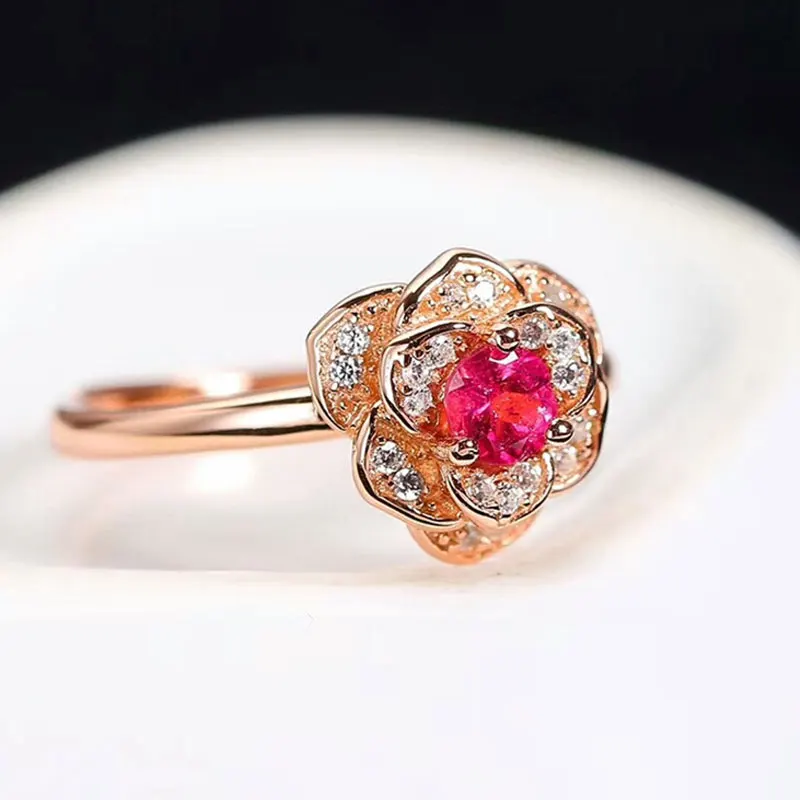 RADHORSE 925 Silver Rings for Women Fine Jewelry natural Rubellite Rose Modeling Sculpture gem ring Adjustable Silver
RADHORSE 925 Silver Rings for Women Fine Jewelry natural Rubellite Rose Modeling Sculpture gem ring Adjustable Silver