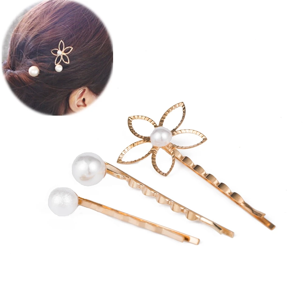 3Pcs/Set Korean Hairpin Minimalist Women Girls Imitation Pearl Hollow Out Flower Petals Hair Clips Metallic Wavy Barrette
3Pcs/Set Korean Hairpin Minimalist Women Girls Imitation Pearl Hollow Out Flower Petals Hair Clips Metallic Wavy Barrette