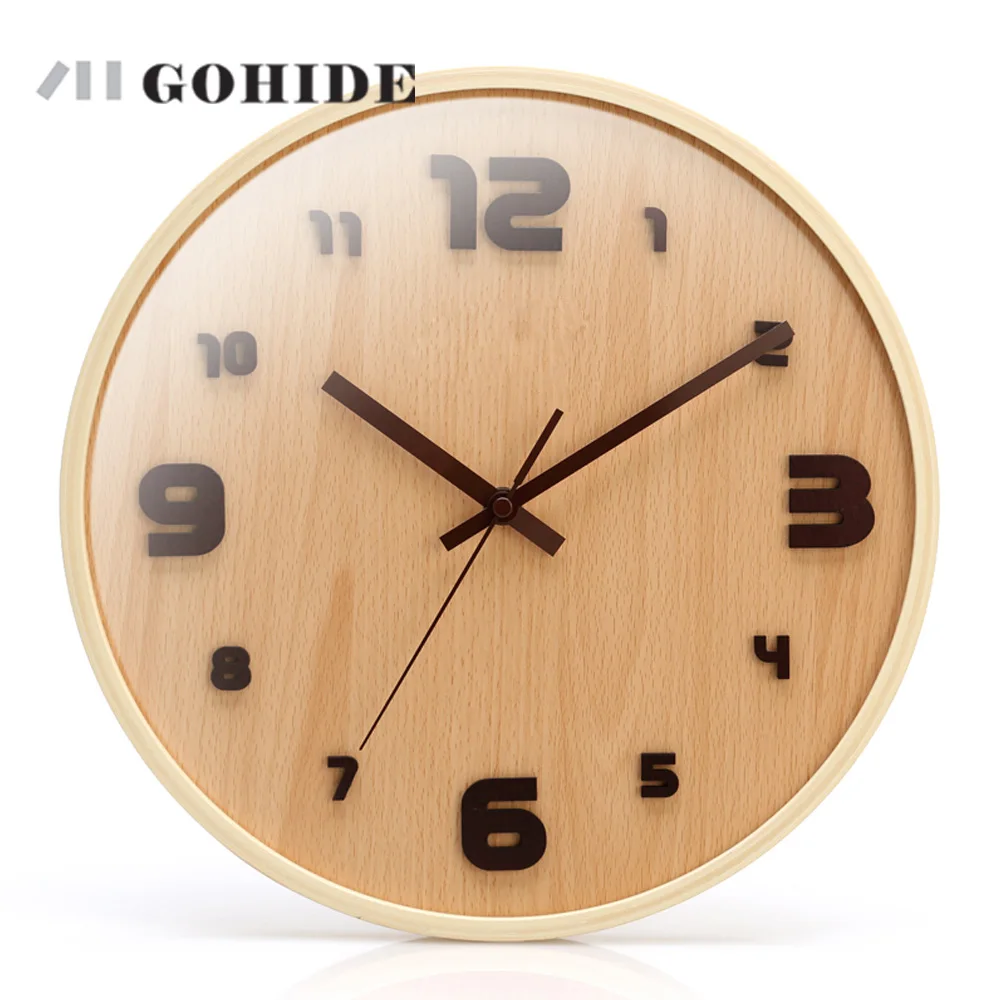 JUH High Quality Handmade Soild Wood Wall Clock Round 12 Inch Home Decor Watch 50mm Thickness Office Living Room Bedroom ZLCP
JUH High Quality Handmade Soild Wood Wall Clock Round 12 Inch Home Decor Watch 50mm Thickness Office Living Room Bedroom ZLCP