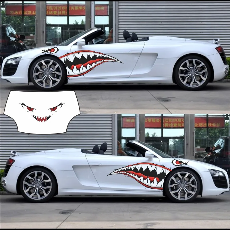 1PCS Body sticker flying tiger team shark mouth car stickers pull flower creative white shark door side door car stickers
1PCS Body sticker flying tiger team shark mouth car stickers pull flower creative white shark door side door car stickers