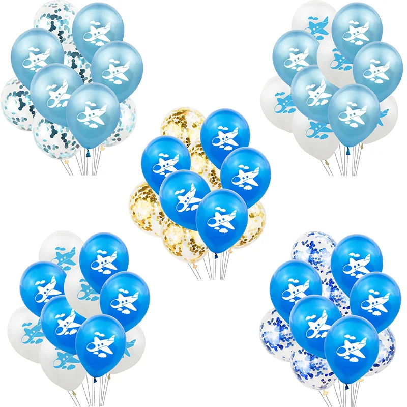 10Pcs 12inch White Blue Airplane Printed Latex Balloon Helium Confetti Balloon Baby Shower Birthday Party Decoration Kid Favors
10Pcs 12inch White Blue Airplane Printed Latex Balloon Helium Confetti Balloon Baby Shower Birthday Party Decoration Kid Favors