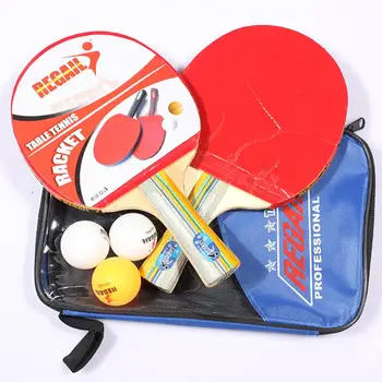 1Set Table Tennis Racket Double Pimples-in Rubber Ping Pong Racket Tenis De Mesa Table Tennis With Free 3Pcs Ping Ping Balls
1Set Table Tennis Racket Double Pimples-in Rubber Ping Pong Racket Tenis De Mesa Table Tennis With Free 3Pcs Ping Ping Balls