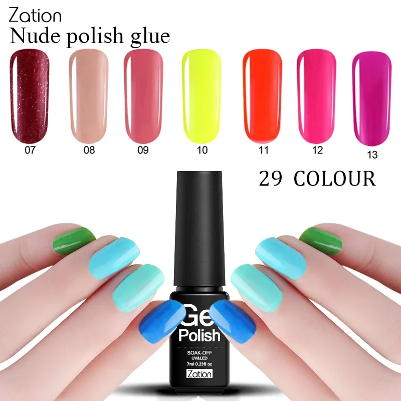 Фото Zation 29 Colors Nail Art UV Gel Painting Lacquer Polish Enamel Semi Permanent Varnish Primer Manicure Design | Красота и здоровье