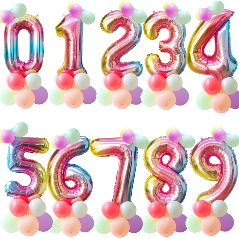 Rainbow Unicorn Princess Crown Foil Number Balloons 01234567 Balloon Birthday Party Decoration Kids Baby Shower Girl Anniversary
Rainbow Unicorn Princess Crown Foil Number Balloons 01234567 Balloon Birthday Party Decoration Kids Baby Shower Girl Anniversary