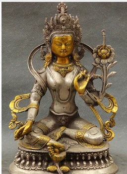 zmrui S4141 9 " Tibet prata dourada Tara bronze escultura crafts halloween Arts Decoration Brass
zmrui S4141 9 " Tibet prata dourada Tara bronze escultura crafts halloween Arts Decoration Brass