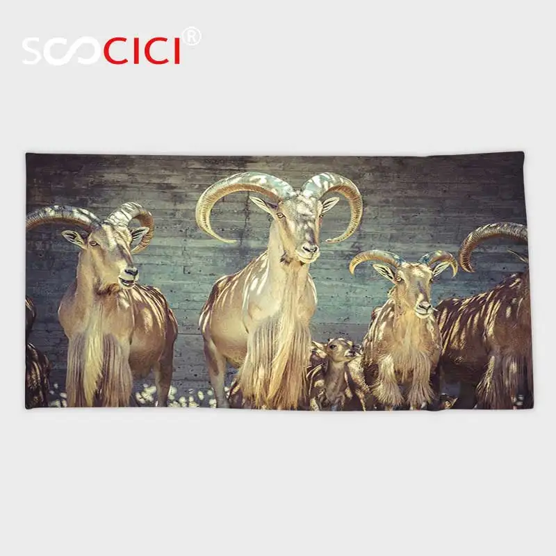 Custom Microfiber Ultra Soft Bath/hand Towel,Antlers Decor Capricorn Group Of Spanish Ibex Under Shade Sunbeams Animal
Custom Microfiber Ultra Soft Bath/hand Towel,Antlers Decor Capricorn Group Of Spanish Ibex Under Shade Sunbeams Animal