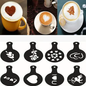 8pcs/set Coffee Latte Cappuccino Coffee Coffee Art Books Stencils Template Sprinkled Flowers Pad Duster Coffee Spray Decoration
8pcs/set Coffee Latte Cappuccino Coffee Coffee Art Books Stencils Template Sprinkled Flowers Pad Duster Coffee Spray Decoration