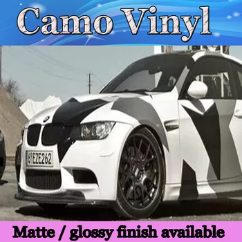Large Black white grey Pixel Camo Vinyl Car Wrap Styling With Air Rlease Gloss/ Matt Arctic Camouflage covering 1.52x30m/Roll
Large Black white grey Pixel Camo Vinyl Car Wrap Styling With Air Rlease Gloss/ Matt Arctic Camouflage covering 1.52x30m/Roll