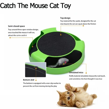 2 in 1 Cat Toy Mouse Interactive Scratch Pet Amusement Disk Multifunctional Disk Play Activity Pet Funny Toys For Cat
2 in 1 Cat Toy Mouse Interactive Scratch Pet Amusement Disk Multifunctional Disk Play Activity Pet Funny Toys For Cat