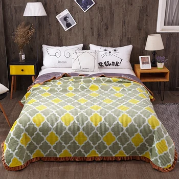 Queen size Quilt Set Bedspread Coverlet Soft Plush Reversible All-Season Quilt Bed cover set Ruffled Edge Bed spread Sofa cover
Queen size Quilt Set Bedspread Coverlet Soft Plush Reversible All-Season Quilt Bed cover set Ruffled Edge Bed spread Sofa cover