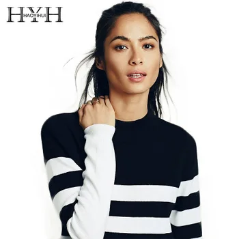 HYH HAOYIHUI Long Line Women Dress Stripe O-Neck Loose Casual Knitted Vestidos Long Sleeves Street Style Commuter Mini Dress
HYH HAOYIHUI Long Line Women Dress Stripe O-Neck Loose Casual Knitted Vestidos Long Sleeves Street Style Commuter Mini Dress
