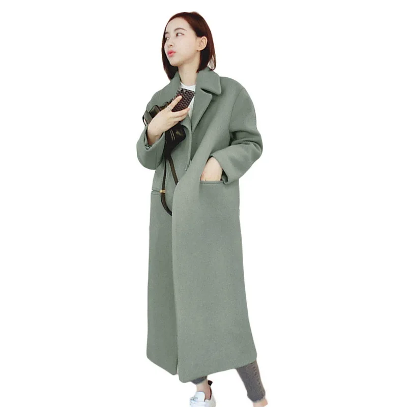 2018 Winter Coat Women Solid Pocket Wool Blend Coat Oversize Long Casual Elegant Fashion Trench Coat Outwear Wool Coat
2018 Winter Coat Women Solid Pocket Wool Blend Coat Oversize Long Casual Elegant Fashion Trench Coat Outwear Wool Coat