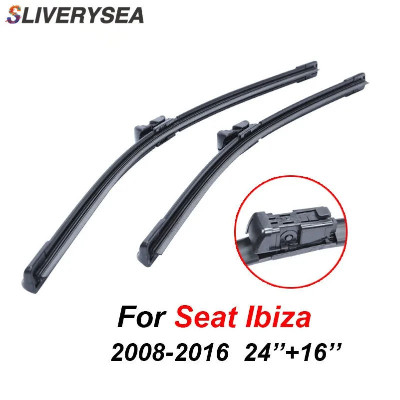 SLIVERYSEA Wipers Blade For Seat Ibiza 2008-Present 24+16 Car Accessories For Auto Rubber Windscreen Windshield Wiper CPC104-5
SLIVERYSEA Wipers Blade For Seat Ibiza 2008-Present 24+16 Car Accessories For Auto Rubber Windscreen Windshield Wiper CPC104-5
