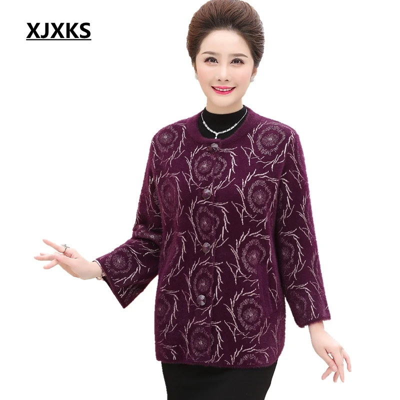 XJXKS Large Size Woolen Coat Mother Autumn And Winter Clothing Velvet Jacket New 2018 Middle-aged Women Casual Wool Coat
XJXKS Large Size Woolen Coat Mother Autumn And Winter Clothing Velvet Jacket New 2018 Middle-aged Women Casual Wool Coat