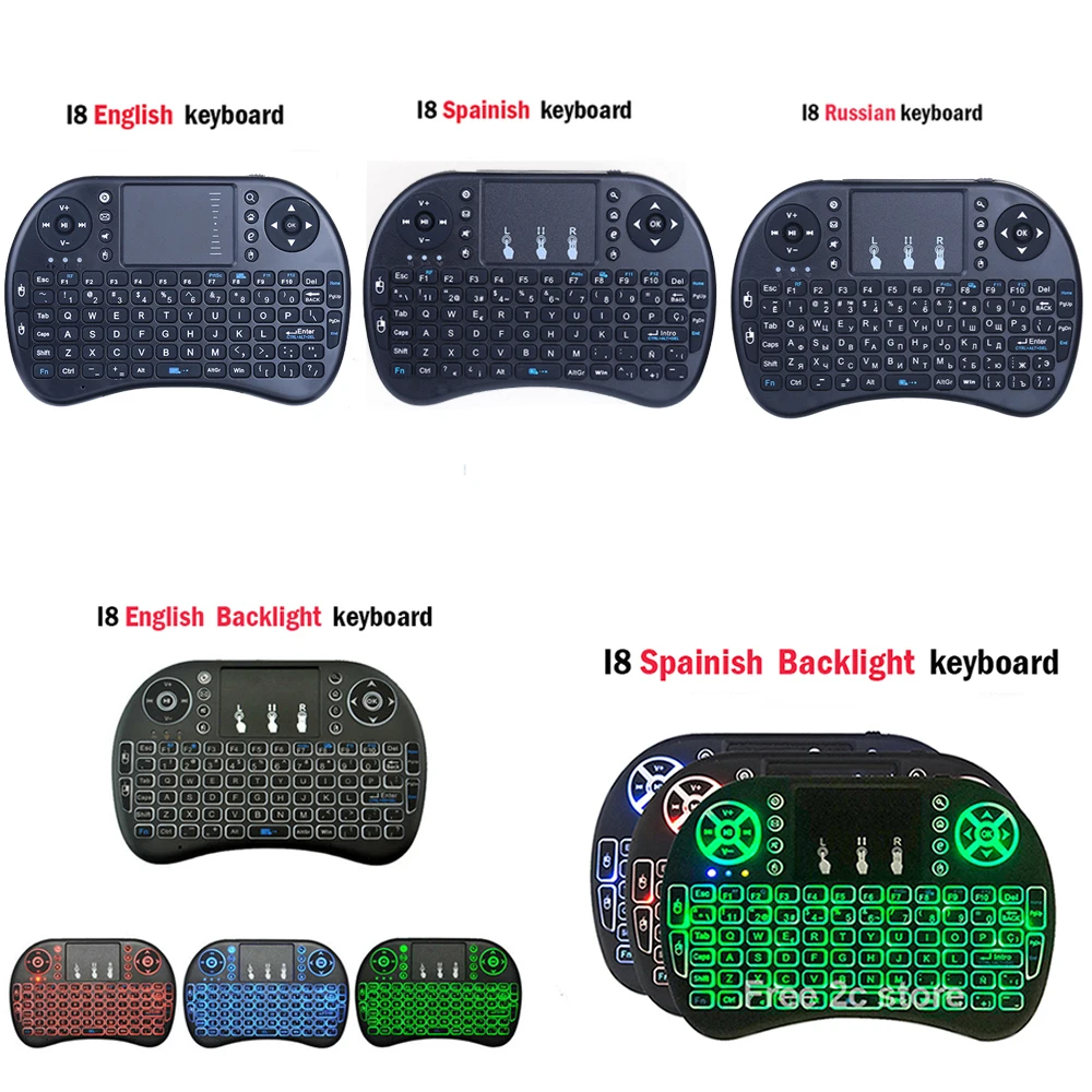 i8 keyboard Air Mouse English Russian Spanish Multi-Media Remote Control Touchpad Handheld for Android TV BOX PC ship from ES/RU
i8 keyboard Air Mouse English Russian Spanish Multi-Media Remote Control Touchpad Handheld for Android TV BOX PC ship from ES/RU