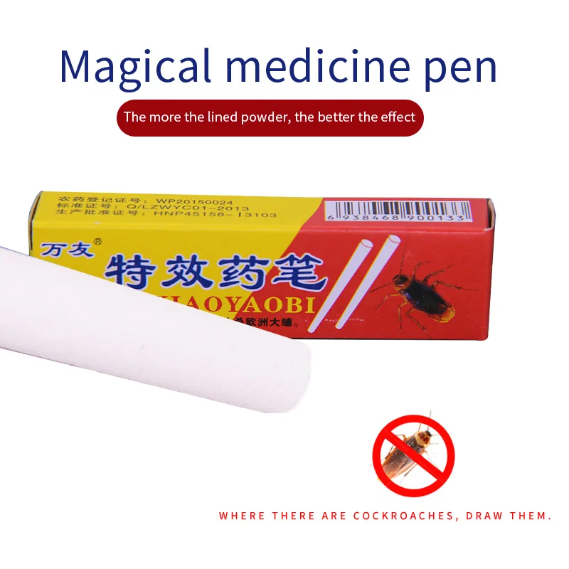 5Pcs Miraculous Cockroach Chalk Insecticide Insect Chalk Pest Control Anti Cockroach Killing Powder Bait Roaches Magic Pen
5Pcs Miraculous Cockroach Chalk Insecticide Insect Chalk Pest Control Anti Cockroach Killing Powder Bait Roaches Magic Pen
