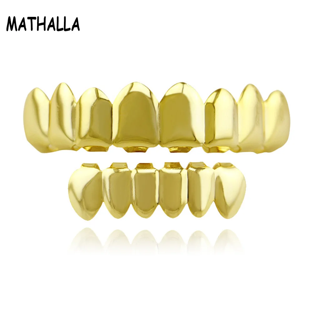 MATHALLA 8 Teeth New Fangs Hiphop 4 color Vampire Gold silver rose gold and black grillz Grills
MATHALLA 8 Teeth New Fangs Hiphop 4 color Vampire Gold silver rose gold and black grillz Grills