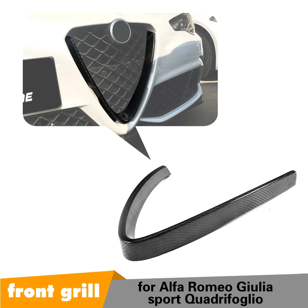 Dry Carbon Fiber Front Grill Mesh Frame Cover for Alfa Romeo Giulia Base Sport Quadrifoglio Sedan 4 Door 2016-2018 Car Styling
Dry Carbon Fiber Front Grill Mesh Frame Cover for Alfa Romeo Giulia Base Sport Quadrifoglio Sedan 4 Door 2016-2018 Car Styling