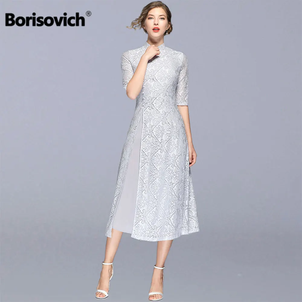 Borisovich Vintage China Style Women Lace Long Dress New 2019 Spring Fashion Big Swing Elegant A-line Ladies Party Dresses N990
Borisovich Vintage China Style Women Lace Long Dress New 2019 Spring Fashion Big Swing Elegant A-line Ladies Party Dresses N990