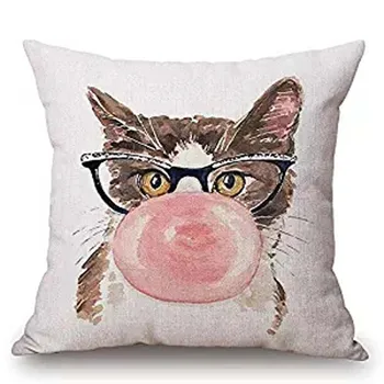 Cute Cat Theme Pillow Case Linen Cotton Home Sofa Decorative Cushion Throw Pillow Cover Square,18" x 18"
Cute Cat Theme Pillow Case Linen Cotton Home Sofa Decorative Cushion Throw Pillow Cover Square,18" x 18"