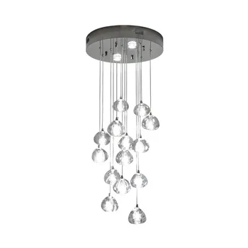 New Modern simple crystal ball pendant lights drop rainfall lamp G4 led bulb in hotel foyer restaurant decoration droplight
New Modern simple crystal ball pendant lights drop rainfall lamp G4 led bulb in hotel foyer restaurant decoration droplight