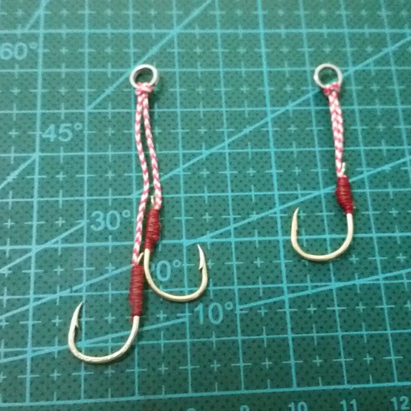 30PCS Golden Color Fishing Hook Split / Weld Ring With PE Line Jig Assist Hook Sea / lure Fishing Hook
30PCS Golden Color Fishing Hook Split / Weld Ring With PE Line Jig Assist Hook Sea / lure Fishing Hook