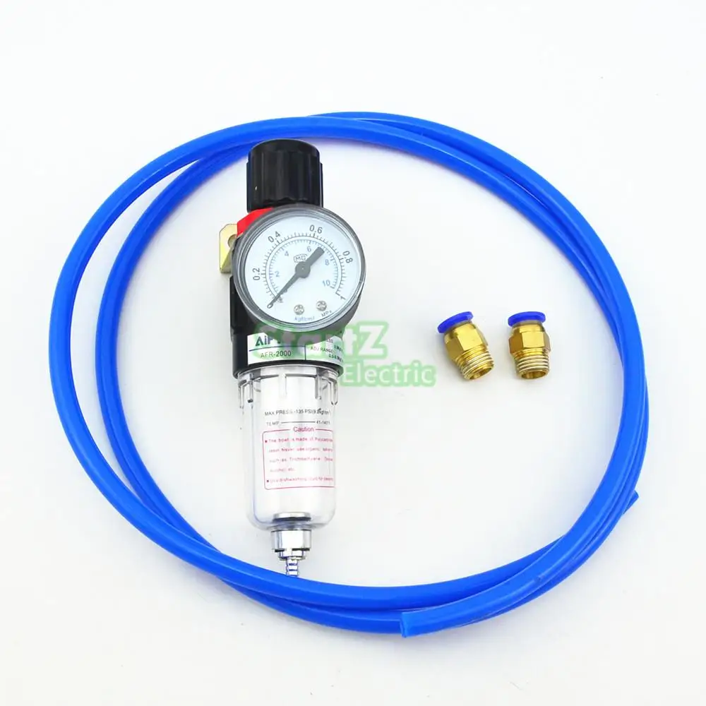 AFR2000 DIY Air Pressure Regulator Water Separator Trap Filter Airbrush Compressor with 8mm Fittings 5Meter Hose
AFR2000 DIY Air Pressure Regulator Water Separator Trap Filter Airbrush Compressor with 8mm Fittings 5Meter Hose