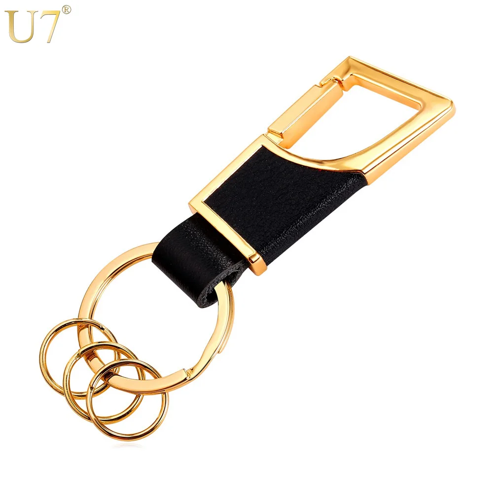 U7 Classic Men Leather Keychain Gold Color High Quality Keyring Holder For Car Waist Hanging Clasp K004
U7 Classic Men Leather Keychain Gold Color High Quality Keyring Holder For Car Waist Hanging Clasp K004
