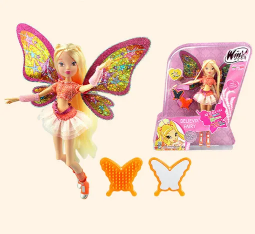 J003 Big 26cm Winx Club Doll Believix Fairy&Lovix Fairy rainbow girl Fairy Bloom Doll Classic Toy girl's doll for birthday gift
J003 Big 26cm Winx Club Doll Believix Fairy&Lovix Fairy rainbow girl Fairy Bloom Doll Classic Toy girl's doll for birthday gift